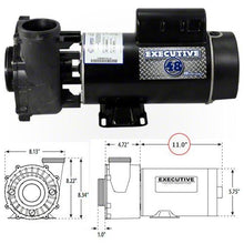 Load image into Gallery viewer, Waterway Executive 3 HP 2 Speed 2 1/2" Intake 48 Frame 230 Volt Pump 3421221-13