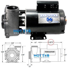 Load image into Gallery viewer, Waterway Executive 3 HP 2 Speed 2 1/2" Intake 2" Discharge 56 Frame 230 Volt Pump 3721221-13