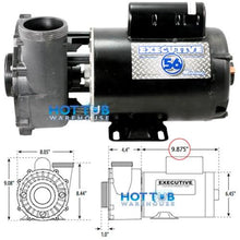 Load image into Gallery viewer, Waterway Executive 3 HP 2 Speed 2" Intake 2" Discharge 56 Frame 230 Volt Pump 3721221-1D
